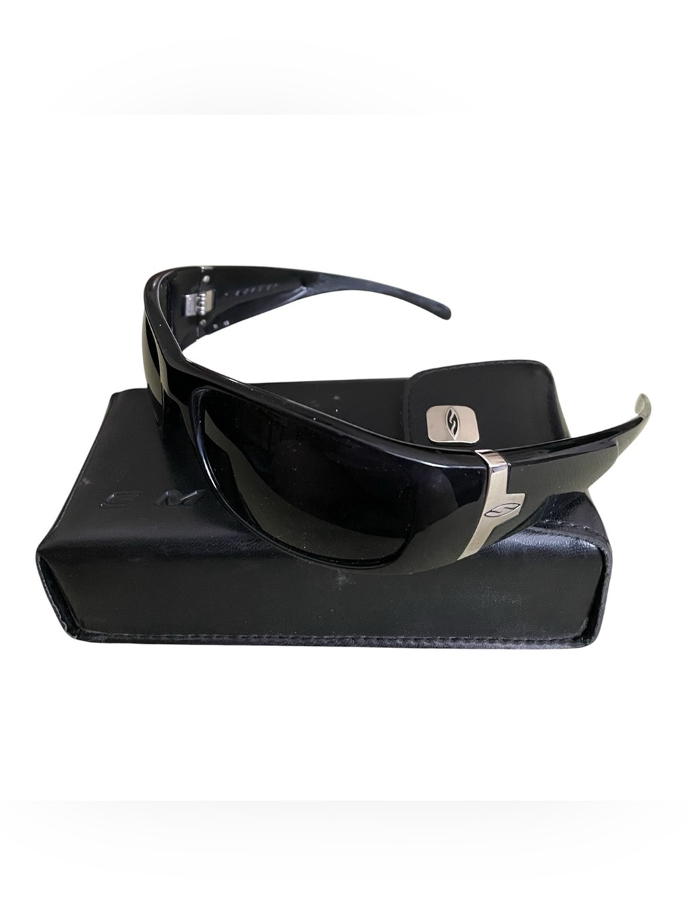 Smith Optics Shelter Polarized Men's Black Wrap Sunglasses & Case